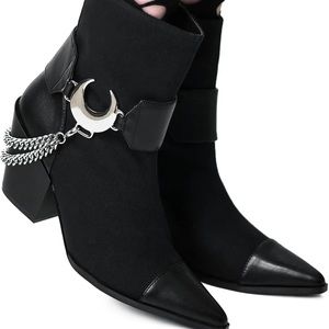 Killstar Luna black boots size 6